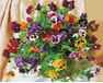 Bouquet of pansies diamond painting