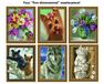 Puppy in flowers diamond painting