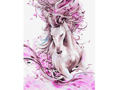 Fairy-tale horse paint by numbers