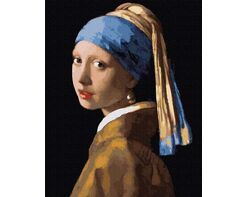 Jan Vermeer. Girl with a pearl earring 40x50cm