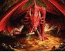 Red dragon paint by numbers