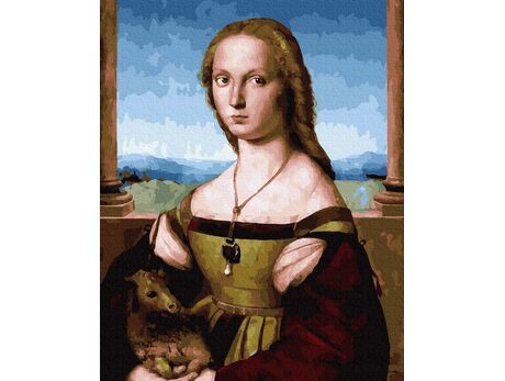 Raphael Santi. Lady with a Unicorn paint by numbers