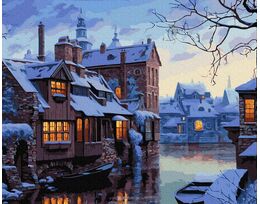 Winter evening in Bruges 40x50cm