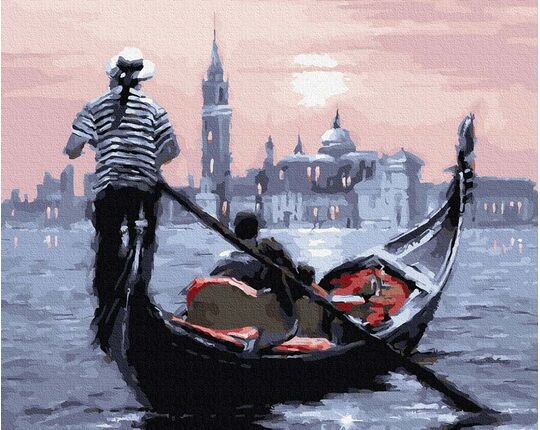 Sunset in Venice paint by numbers