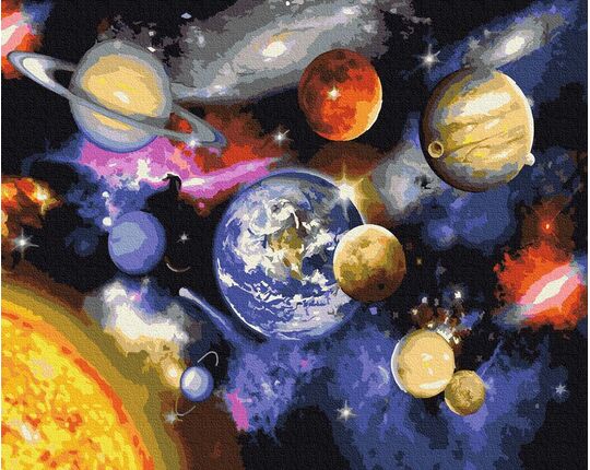 Parade of planets 50x65cm paint by numbers