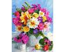 Colorful summer bouquet paint by numbers