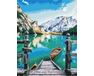 Lake in the mountains diamond painting