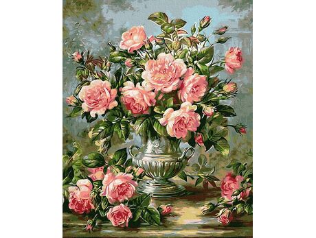 Bouquet of roses paint by numbers