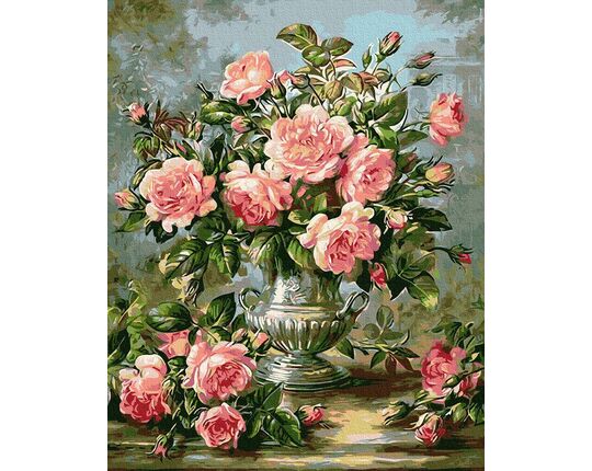 Bouquet of roses 50x65cm paint by numbers