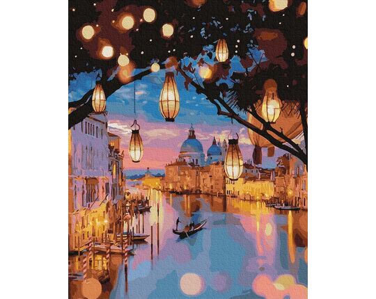 Venice night lights 50x65cm paint by numbers