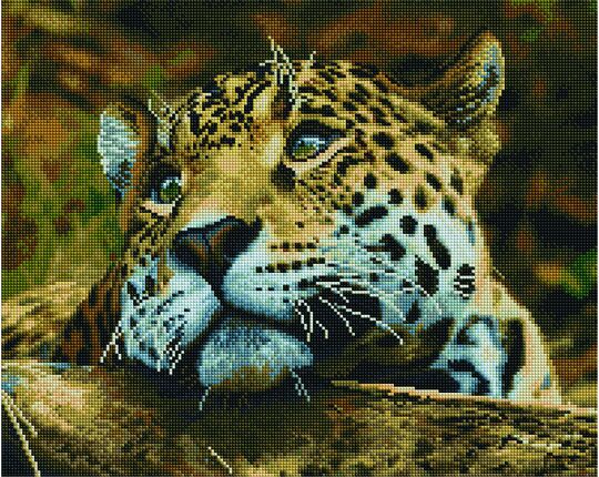 Sweet leopard diamond painting