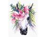 Unicorn in flowers paint by numbers