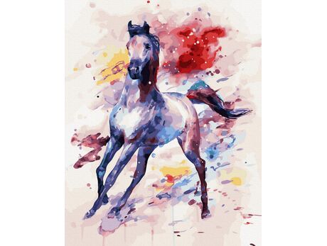 Frisky horse paint by numbers