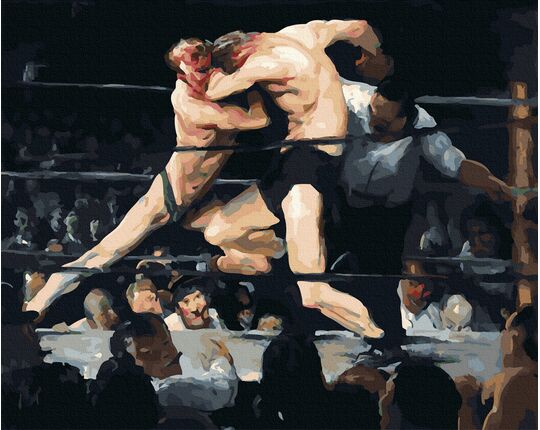 Stag at Sharkey's (George Bellows) paint by numbers