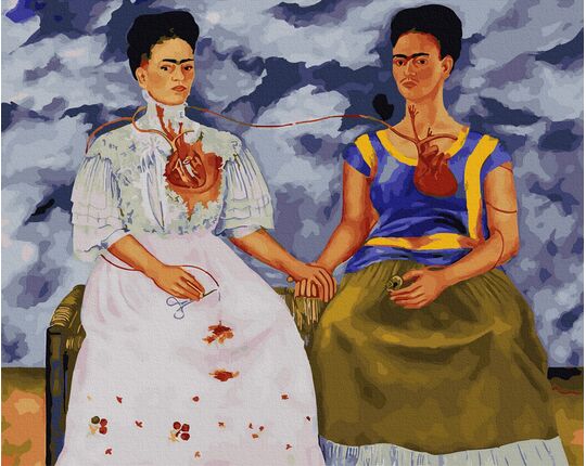 The Two Fridas (Frida Kahlo) paint by numbers
