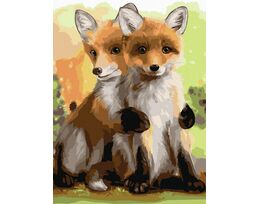 Playful cubs 30x40cm