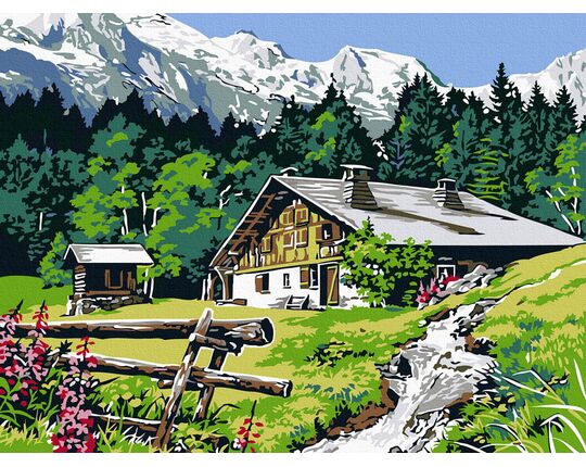 Rest in theTatra Mountains paint by numbers