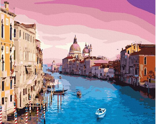 Magic sky in Venice paint by numbers