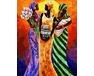 African women paint by numbers