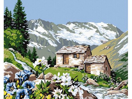 Adventure in the mountains paint by numbers