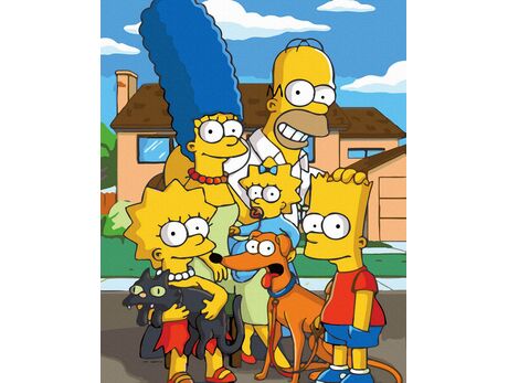 The Simpsons paint by numbers