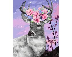 Deer in flowers