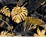 Gold-plated Monstera paint by numbers