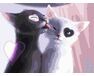 Caring cats paint by numbers