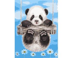 Panda on the stick