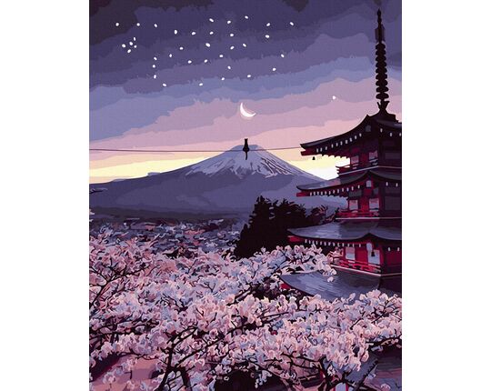 Spring Japanese Nights paint by numbers