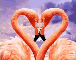 Flamingo in love