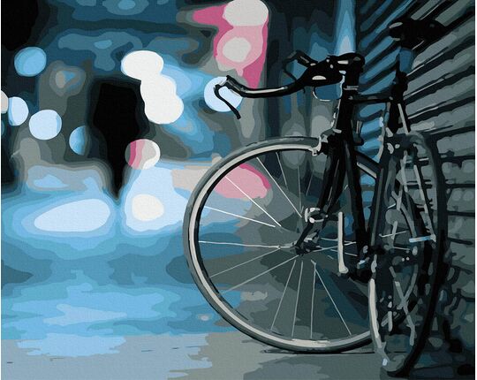 Streets of the night city paint by numbers