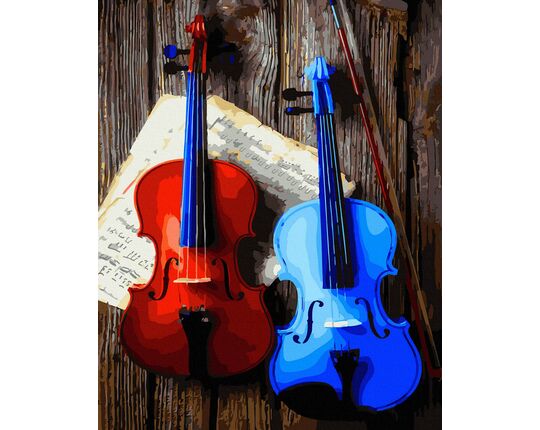 Violin paint by numbers