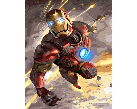 IRON MAN paint by numbers