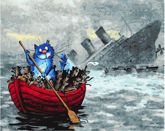 Escape from the Titanic 40x50 cm paint by numbers