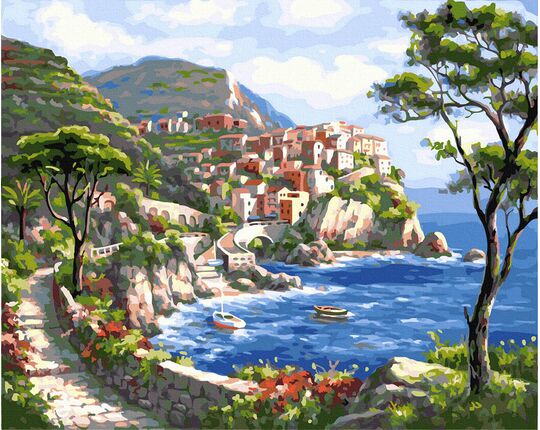 Picturesque island 40x50 cm paint by numbers