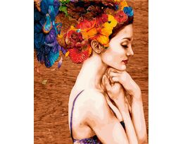 Flowers in the hair 40x50 cm