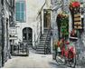 Red Accent diamond painting