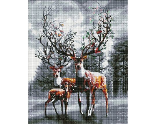 Nature center diamond painting