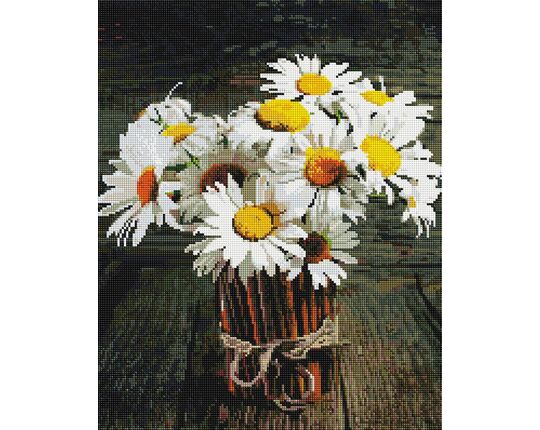 Camomiles from the meadow diamond painting