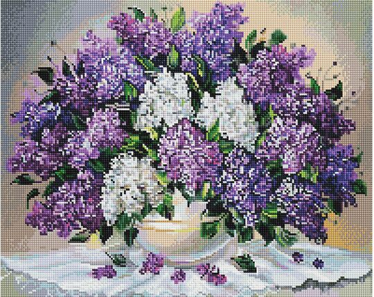 Lilac aroma diamond painting