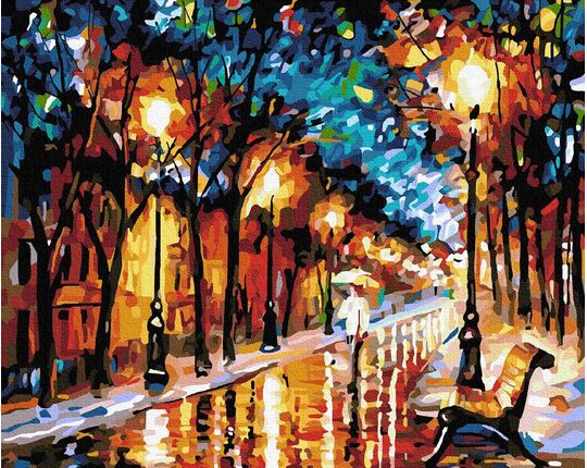 Evening alley 40cm*50cm (no frame) paint by numbers