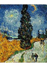 The road with cypresses and a star (Van Gogh) 40cm*50cm (no frame)