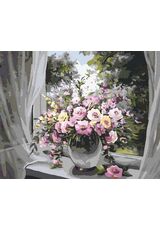 Bouquet on the window 40cm*50cm (no frame)