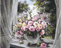 Bouquet on the window 40cm*50cm (no frame)