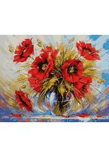 A bouquet of poppies 40cm*50cm (no frame)