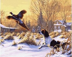 Winter hunting 40cm*50cm (no frame)