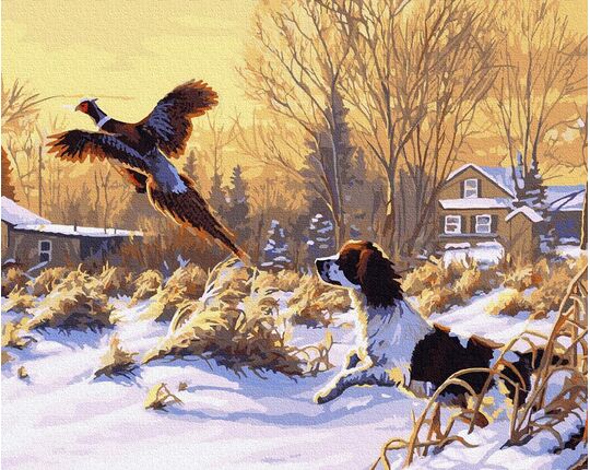 Winter hunting 40cm*50cm (no frame) paint by numbers