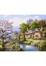 Cottage by the river 40cm*50cm (no frame)