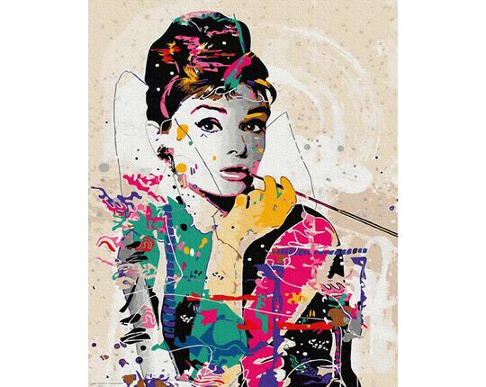 Audrey Hepburn 40cm*50cm (no frame) paint by numbers